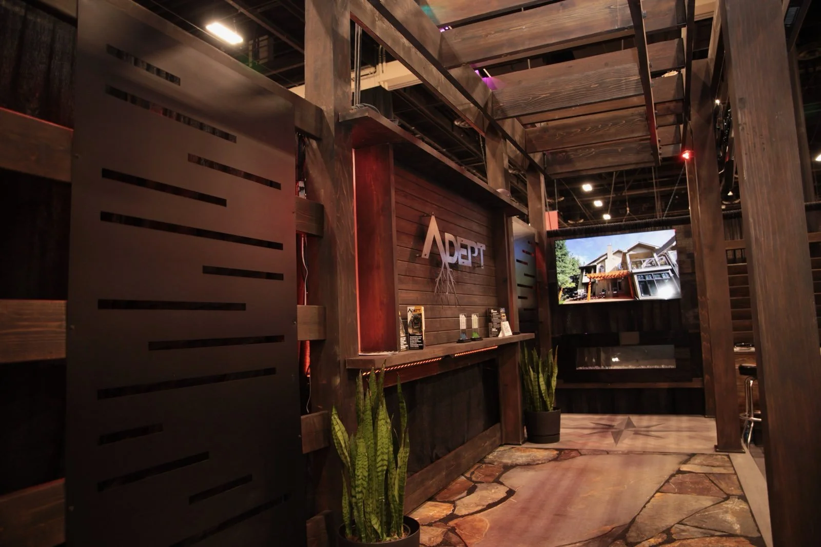 A client's trade show stand, designed and built with Turvi Creative